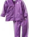 adidas Baby-girls Infant Basic Tricot Set, Purple, 24 Months