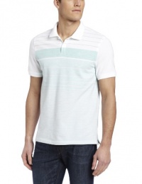 Calvin Klein Sportswear Men's Short Sleeve All Over Variagated Stripe Polo Calvin Klein Sportswear Men's Short Sleeve All Over Variagated Stripe Polo