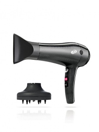 Infused with Tourmaline jewels to eliminate frizz for polished locks Tourmaline SoftAire produces a gentle, even airflow that dries hair faster. Lightweight and whisper quiet. SoftTouch diffuser included. Infused with Tourmaline jewels to eliminate frizz for polished locks Tourmaline SoftAire produces a gentle, even airflow that dries hair faster. Lightweight and whisper quiet. SoftTouch diffuser included.