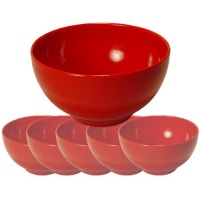 Reston Lloyd Red Melamine Bowl, Set of 6 Reston Lloyd Red Melamine Bowl, Set of 6
