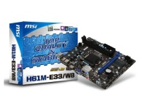 MSI Computer Corp. Motherboard DDR3 1600 Intel H61/ DDR3/ A and GbE/ MicroATX LGA 1155 Motherboard H61M-E33 (W8)