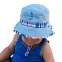 Dozer Reversible Cotton Sun Hat Check Bucket,UPF50+ Dozer Reversible Cotton Sun Hat Check Bucket,UPF50+