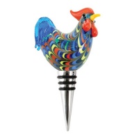 True Fabrications Glass Rooster Bottle Stopper True Fabrications Glass Rooster Bottle Stopper