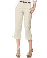 Wear 'em scrunched up or long and loose, either way you'll love these Style&co. cargo capris -- and their everyday low price!