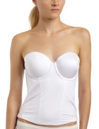 Maidenform Women's Custom Lift Strapless Longline With Convertible Straps,White,36C Maidenform Women's Custom Lift Strapless Longline With Convertible Straps,White,36C