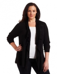 Calvin Klein Women's Plus-Size Novelty Stitch Cardigan