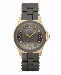 Marc Jacobs Grey and Gold Pelly Silicone Watch #MBM8538 Marc Jacobs Grey and Gold Pelly Silicone Watch #MBM8538