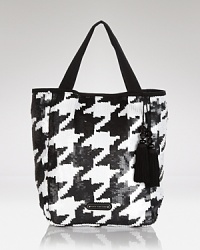 This Juicy Couture tote is a step beyond the tried-and-true, splashed with glittering sequins. Carry it as a shining example of daytime style. This Juicy Couture tote is a step beyond the tried-and-true, splashed with glittering sequins. Carry it as a shining example of daytime style.