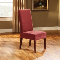 Sure Fit Stretch Pique Shorty Dinning Room Chair Slipcover, Nutmeg Sure Fit Stretch Pique Shorty Dinning Room Chair Slipcover, Nutmeg