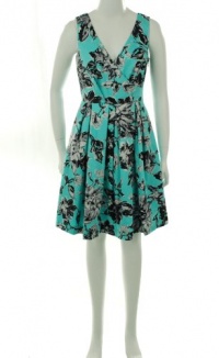 Taylor Sleeveless V-Neck Dress Aqua 12 Taylor Sleeveless V-Neck Dress Aqua 12