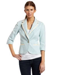 Trina Turk Women's Prep School Jacket, Aqua, 8 Trina Turk Women's Prep School Jacket, Aqua, 8