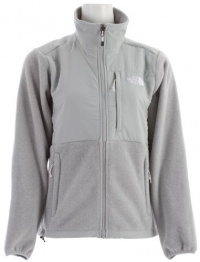 The North Face Denali Jacket R TNF White Heather/High Rise Grey Womens Sz S The North Face Denali Jacket R TNF White Heather/High Rise Grey Womens Sz S