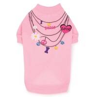 East Side Collection Polyester/Cotton Necklace Dog Tee, X-Small, 10-Inch, Pink East Side Collection Polyester/Cotton Necklace Dog Tee, X-Small, 10-Inch, Pink