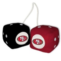 San Francisco 49ers Fuzzy Dice San Francisco 49ers Fuzzy Dice