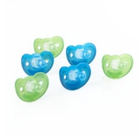 The First Years GumDrop 6 Count Newborn Pacifiers, Blue/Green The First Years GumDrop 6 Count Newborn Pacifiers, Blue/Green
