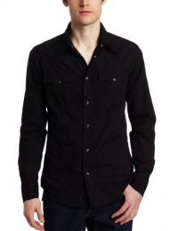 True Religion Men's Long Sleeve Western Shirt With Trim True Religion Men's Long Sleeve Western Shirt With Trim