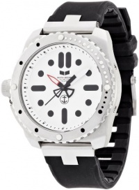 Vestal Men's RED3S01 Restrictor Diver 43 Silver White Watch Vestal Men's RED3S01 Restrictor Diver 43 Silver White Watch