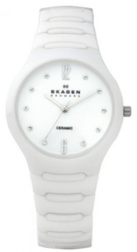 Skagen Women's SK817SSXC Ceramic White Dial Watch Skagen Women's SK817SSXC Ceramic White Dial Watch