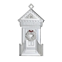 Gleaming in polished silver plate, this sculptural ornament is detailed with twinkling crystal stones for a look that's festive and traditional. Gleaming in polished silver plate, this sculptural ornament is detailed with twinkling crystal stones for a look that's festive and traditional.