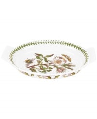 More than pretty, this au gratin dish transitions brilliantly from oven to table and has everything you love – colorful blooms, triple-leaf accents – about Portmeirion's Botanic Garden dinnerware. More than pretty, this au gratin dish transitions brilliantly from oven to table and has everything you love – colorful blooms, triple-leaf accents – about Portmeirion's Botanic Garden dinnerware.
