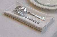 20 in by 20 in White Napkins Heavy Woven Polyester - Commercial Grade (12-Pack) 20 in by 20 in White Napkins Heavy Woven Polyester - Commercial Grade (12-Pack)