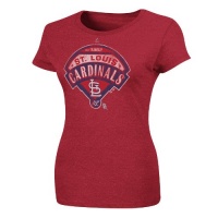 MLB St. Louis Cardinals Women's Mandate To Win Crew Neck T-Shirt, Red Pepper Heather MLB St. Louis Cardinals Women's Mandate To Win Crew Neck T-Shirt, Red Pepper Heather