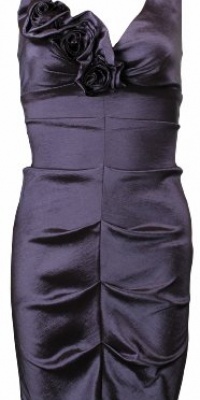 Xscape by Joanna Chen Women's Taffeta Rosette Dress 4 Violet Xscape by Joanna Chen Women's Taffeta Rosette Dress 4 Violet