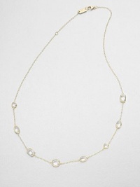From the Rock Candy® Collection. Sparkling clear quartz in various shapes and sizes set in radiant 18k gold on a delicate link chain. 18k goldClear quartzLength, about 16-18 adjustableLobster clasp closureImported From the Rock Candy® Collection. Sparkling clear quartz in various shapes and sizes set in radiant 18k gold on a delicate link chain. 18k goldClear quartzLength, about 16-18 adjustableLobster clasp closureImported