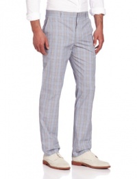 Perry Ellis Men's Slim Fine Plaid Pant