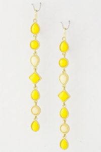 Candy Drop Statement Earrings (Yellow) Candy Drop Statement Earrings (Yellow)