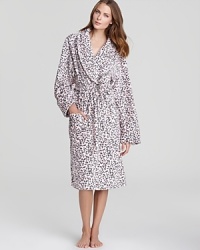 Add spot-on sass to your lounge wardrobe with PJ Salvage's leopard-print fleece robe. Add spot-on sass to your lounge wardrobe with PJ Salvage's leopard-print fleece robe.