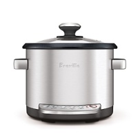 Breville's versatile Risotto Plus™ is perfect for creating tender slow-cooked meals, stir-free risotto, fluffy rice and more. Complete functions include risotto, rice, sauté, steam, slow cook high, slow cook low and auto keep warm. The large 4-quart capacity allows for 20 cups of cooked rice. Breville's versatile Risotto Plus™ is perfect for creating tender slow-cooked meals, stir-free risotto, fluffy rice and more. Complete functions include risotto, rice, sauté, steam, slow cook high, slow cook low and auto keep warm. The large 4-quart capacity allows for 20 cups of cooked rice.