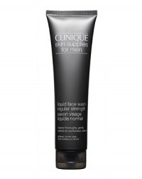 Formulated by Clinique's guiding dermatologists to gently yet thoroughly cleanse the face and neck. Leaves skin feeling fresh, comfortable, never tight or dry. Preps skin for a comfortable shave. For normal/dry skin. Formulated by Clinique's guiding dermatologists to gently yet thoroughly cleanse the face and neck. Leaves skin feeling fresh, comfortable, never tight or dry. Preps skin for a comfortable shave. For normal/dry skin.
