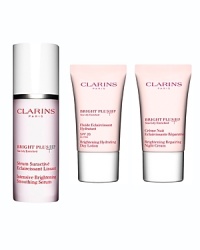 Evens, brightens and reduces the appearance of age, sun and dark spots. Brilliant skin care systems powered by plants.Moisturize: Bright Plus HP Brightening Hydrating Day Lotion SPF 20Lightweight moisturizer helps brighten and correct age spots and uneven skin tones. Protects from sun damage. Use each morning after Bright Plus HP Intensive Brightening Smoothing Serum. FREE Travel-Size - 0.53 ozTreat: Bright Plus HP Intensive Brightening Smoothing SerumHelps stop melanin in its tracks, before it can be released into the skin's surface. Day after day, darkness and age spots fade. Wrinkles and lines appear smoothed. New radiance is revealed. Use under Brightening Day Lotion or Night Cream. Full-Size - 1.0 ozRepair: Bright Plus HP Repairing Brightening Night CreamNourishing nighttime treatment counters the effects of daytime stress. Skin awakens with a brighter, more luminous appearance. Use each night after Intensive Brightening Smoothing Serum. FREE Travel-Size - 0.53 oz Evens, brightens and reduces the appearance of age, sun and dark spots. Brilliant skin care systems powered by plants.Moisturize: Bright Plus HP Brightening Hydrating Day Lotion SPF 20Lightweight moisturizer helps brighten and correct age spots and uneven skin tones. Protects from sun damage. Use each morning after Bright Plus HP Intensive Brightening Smoothing Serum. FREE Travel-Size - 0.53 ozTreat: Bright Plus HP Intensive Brightening Smoothing SerumHelps stop melanin in its tracks, before it can be released into the skin's surface. Day after day, darkness and age spots fade. Wrinkles and lines appear smoothed. New radiance is revealed. Use under Brightening Day Lotion or Night Cream. Full-Size - 1.0 ozRepair: Bright Plus HP Repairing Brightening Night CreamNourishing nighttime treatment counters the effects of daytime stress. Skin awakens with a brighter, more luminous appearance. Use each night after Intensive Brightening Smoothing Serum. FREE Travel-Size - 0.53 oz