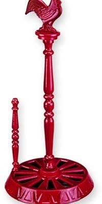 Old Dutch 051SR 2-Tone Rooster-Design Standing Paper-Towel Holder, Red Old Dutch 051SR 2-Tone Rooster-Design Standing Paper-Towel Holder, Red