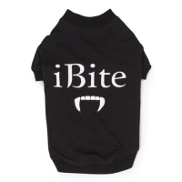 Casual Canine Polyester I Bite Dog Tee Shirt, Small, 12-Inch, Black Casual Canine Polyester I Bite Dog Tee Shirt, Small, 12-Inch, Black