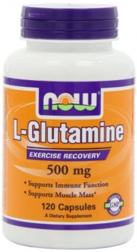 NOW Foods L-Glutamine 500mg, 120 Capsules,