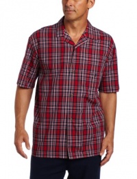 Nautica Men's Harbor Plaid Short Sleeve Camp Nautica Men's Harbor Plaid Short Sleeve Camp
