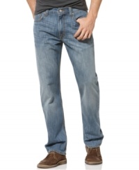 Take the guesswork out of your weekend lineup and jump into these washed straight leg jeans from Levi's. Take the guesswork out of your weekend lineup and jump into these washed straight leg jeans from Levi's.