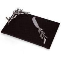 Michael Aram Olive Branch Olive Branch Cheese Board And Knife 12.5 Inch X 8.5 Inch Michael Aram Olive Branch Olive Branch Cheese Board And Knife 12.5 Inch X 8.5 Inch