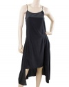 DKNY Dress - Black Runway Long Length Spaghetti Strap Dress Size Petite