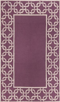 Liora Manne Spello Chain Border Rug, 24-Inch by 8-Feet, Purple Liora Manne Spello Chain Border Rug, 24-Inch by 8-Feet, Purple