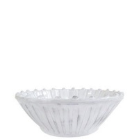 Vietri Incanto White Stripe Cereal Bowl 7 in D (Set of 2) Vietri Incanto White Stripe Cereal Bowl 7 in D (Set of 2)