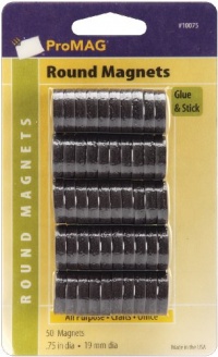 Magnum Magnetics Corp ProMAG 3/4 Round Magnet 50-Pack