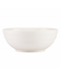 Elegance comes easy with this pasta bowl from kate spade new york's Fair Harbor white dinnerware. Durable stoneware in a milky white hue is half glazed, half matte and totally timeless. Elegance comes easy with this pasta bowl from kate spade new york's Fair Harbor white dinnerware. Durable stoneware in a milky white hue is half glazed, half matte and totally timeless.