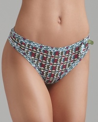A printed thong with contrast printed trim and large bow accent at side, a playful style from Princesse Tam Tam. A printed thong with contrast printed trim and large bow accent at side, a playful style from Princesse Tam Tam.