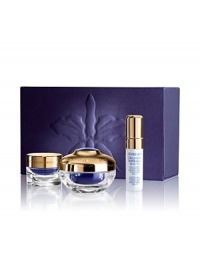 Discover the exceptional complete care of Orchidée Impériale with this limited edition coffret. Housed in a prestige leather box, this set also offers the perfect size for your travel needs. Experience the Orchidée Impériale Trilogy with the new Orchidée Impériale Eye & Lip Cream (0.5 oz.), Orchidée Impériale White Serum (0.17 oz.), and Orchidée Impériale Cream (0.24 oz.). Discover the exceptional complete care of Orchidée Impériale with this limited edition coffret. Housed in a prestige leather box, this set also offers the perfect size for your travel needs. Experience the Orchidée Impériale Trilogy with the new Orchidée Impériale Eye & Lip Cream (0.5 oz.), Orchidée Impériale White Serum (0.17 oz.), and Orchidée Impériale Cream (0.24 oz.).