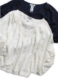 GUESS Kids Girls Big Girl Burnout Dolman Sleeve Top, NAVY (16) GUESS Kids Girls Big Girl Burnout Dolman Sleeve Top, NAVY (16)