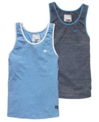 With retro styling, this throwback tank from Volcom is a sure hit for summer. With retro styling, this throwback tank from Volcom is a sure hit for summer.