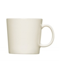 With a minimalist design and unparalleled durability, the Teema mug makes preparing and serving hot drinks a cinch. Featuring a sleek profile in timeless white porcelain by Kaj Franck for Iittala. With a minimalist design and unparalleled durability, the Teema mug makes preparing and serving hot drinks a cinch. Featuring a sleek profile in timeless white porcelain by Kaj Franck for Iittala.